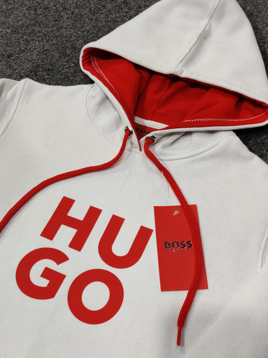 H.U.G.O Pullover Hoodie - White