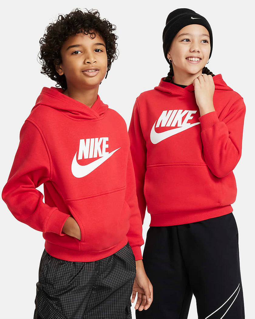 NK Pullover Hoodie Kids Unisex - Red
