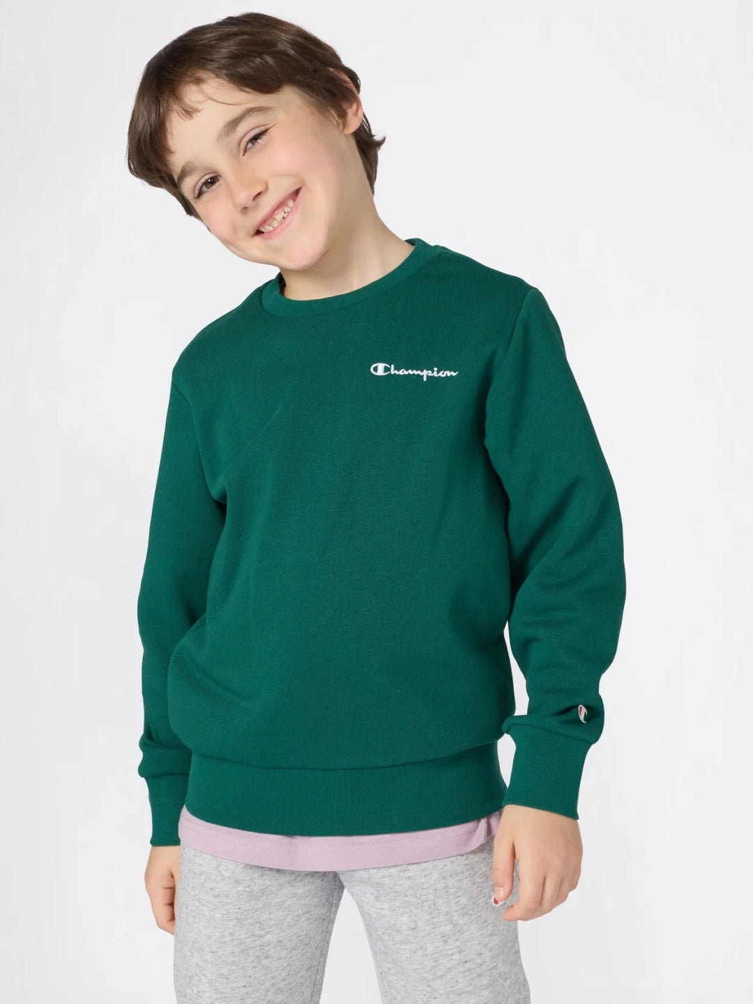 Champion Chest Logo Sweatshirt - Forest Green