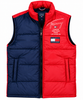 TH Color Block Puffer Vest – Red & Navy