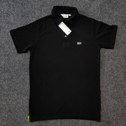 Lacoste Solid Polo Tee - Black