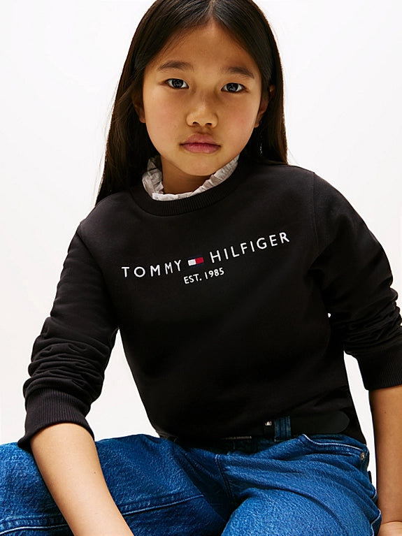 TH Flex Logo Embroidered Sweatshirt - Black