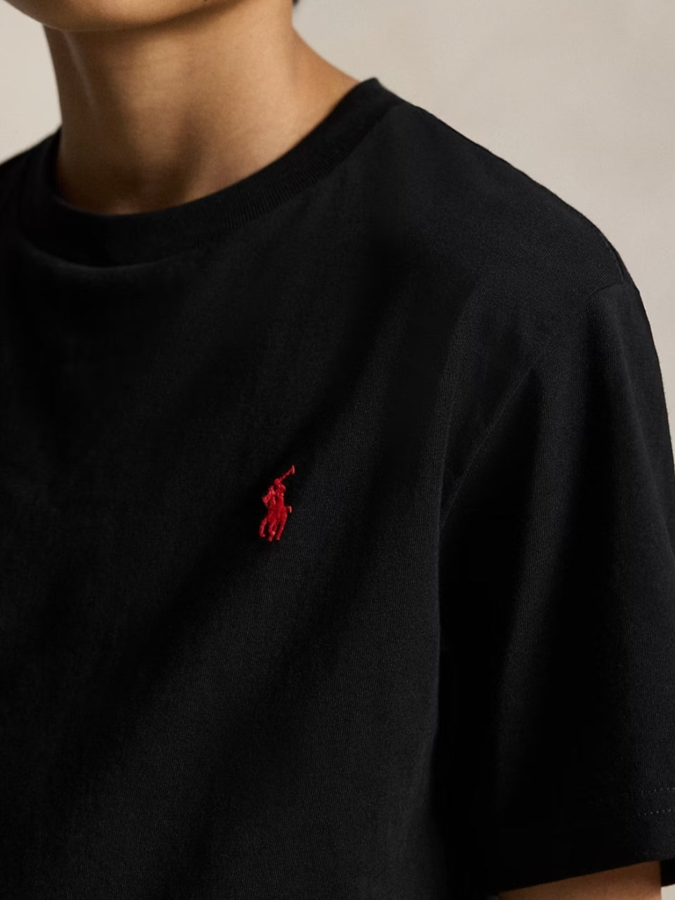 RL Small Pony Embroidered T Shirt - Black