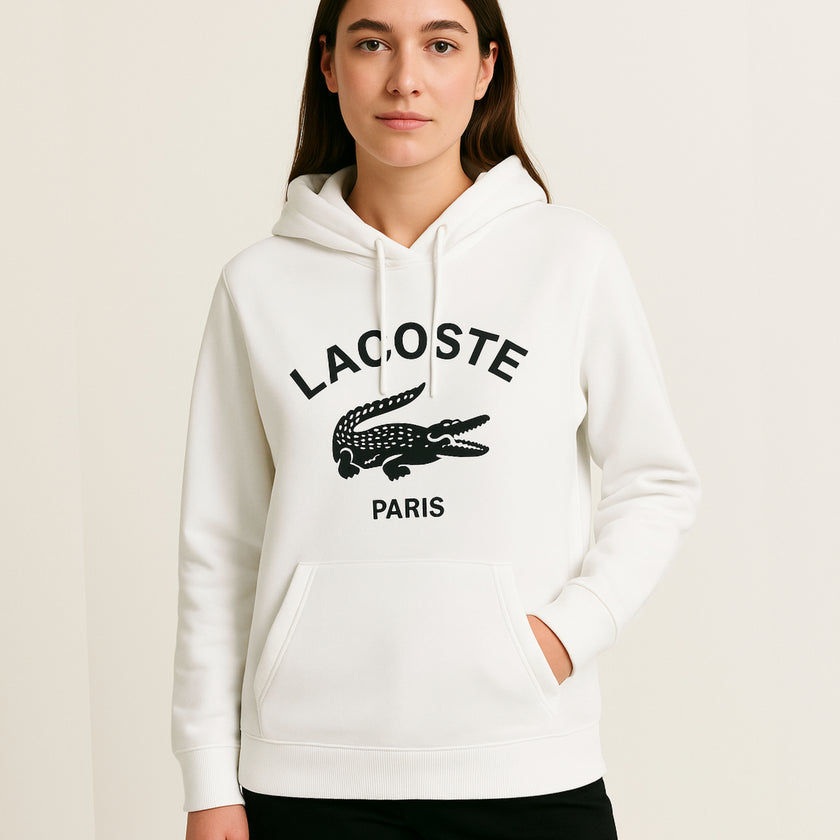 LCST Paris Alligator Hoodie - White