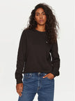 Tommy Flag Logo Women Sweatshirt - Black