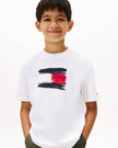Tommy Flag Printed Tee - White