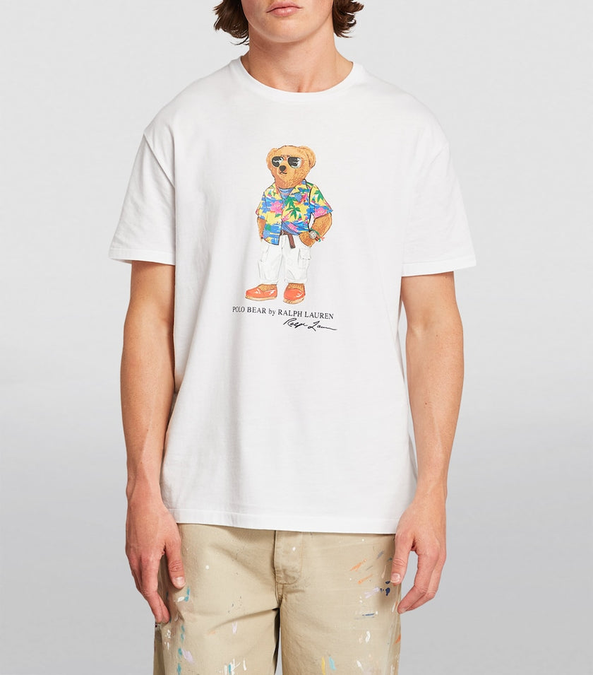 Polo Bear Multi Logo Tee - White - Brand Store