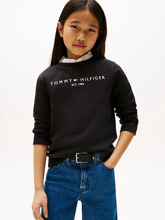 TH Flex Logo Embroidered Sweatshirt - Black