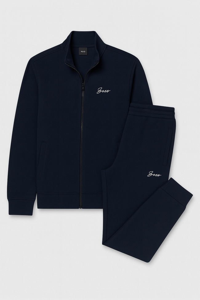 Boss Signature Logo Tracksuit - Navy