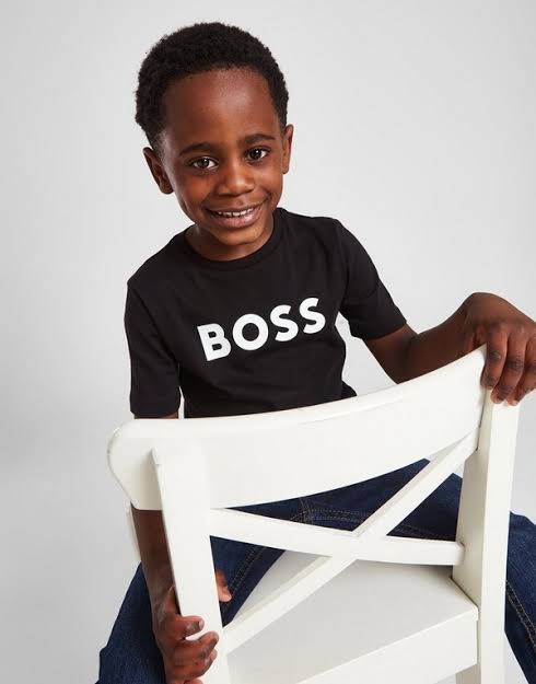 BOSS Boys T Shirt - Black