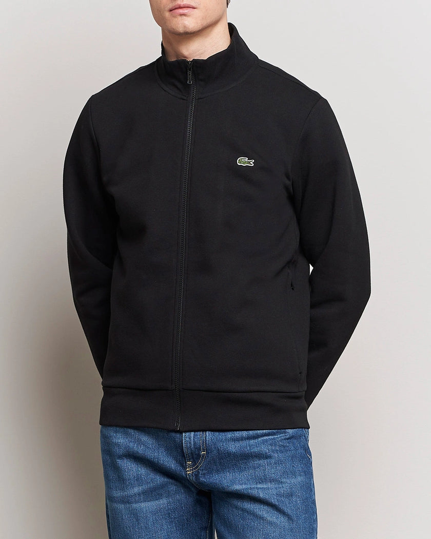 Lacoste Mockneck Full Zipper - Black - Brand Store