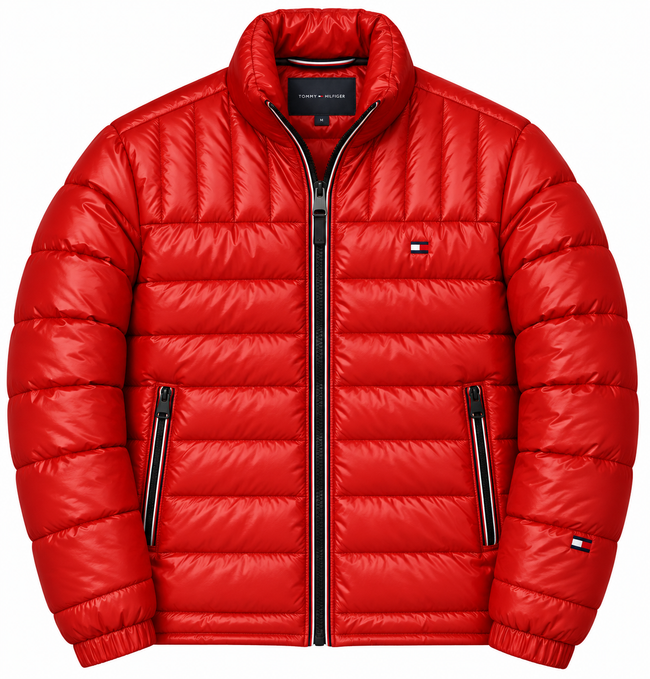 Tommy Puffer Jacket - Red