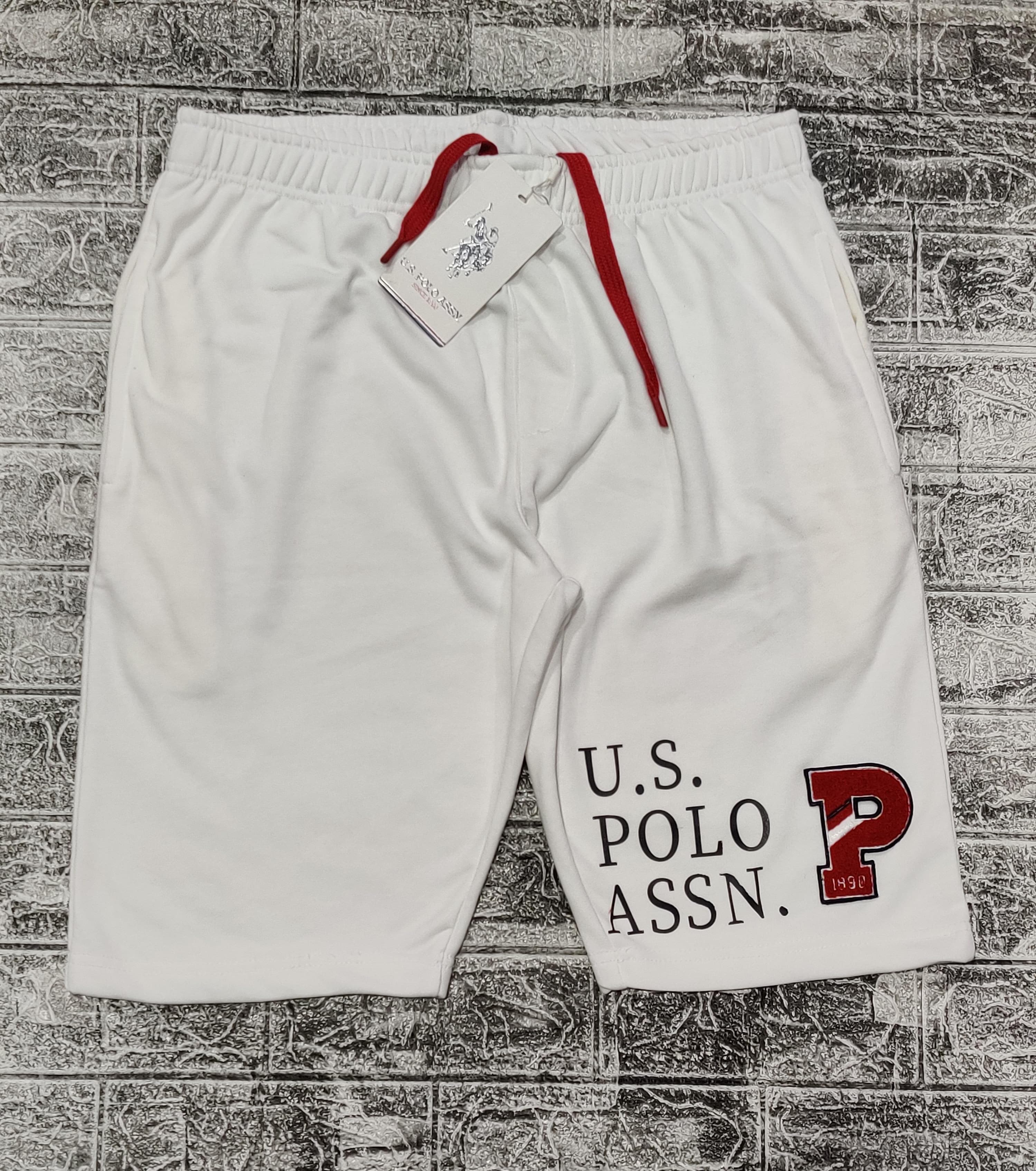 USPA Patch Shorts - White - Brand Store