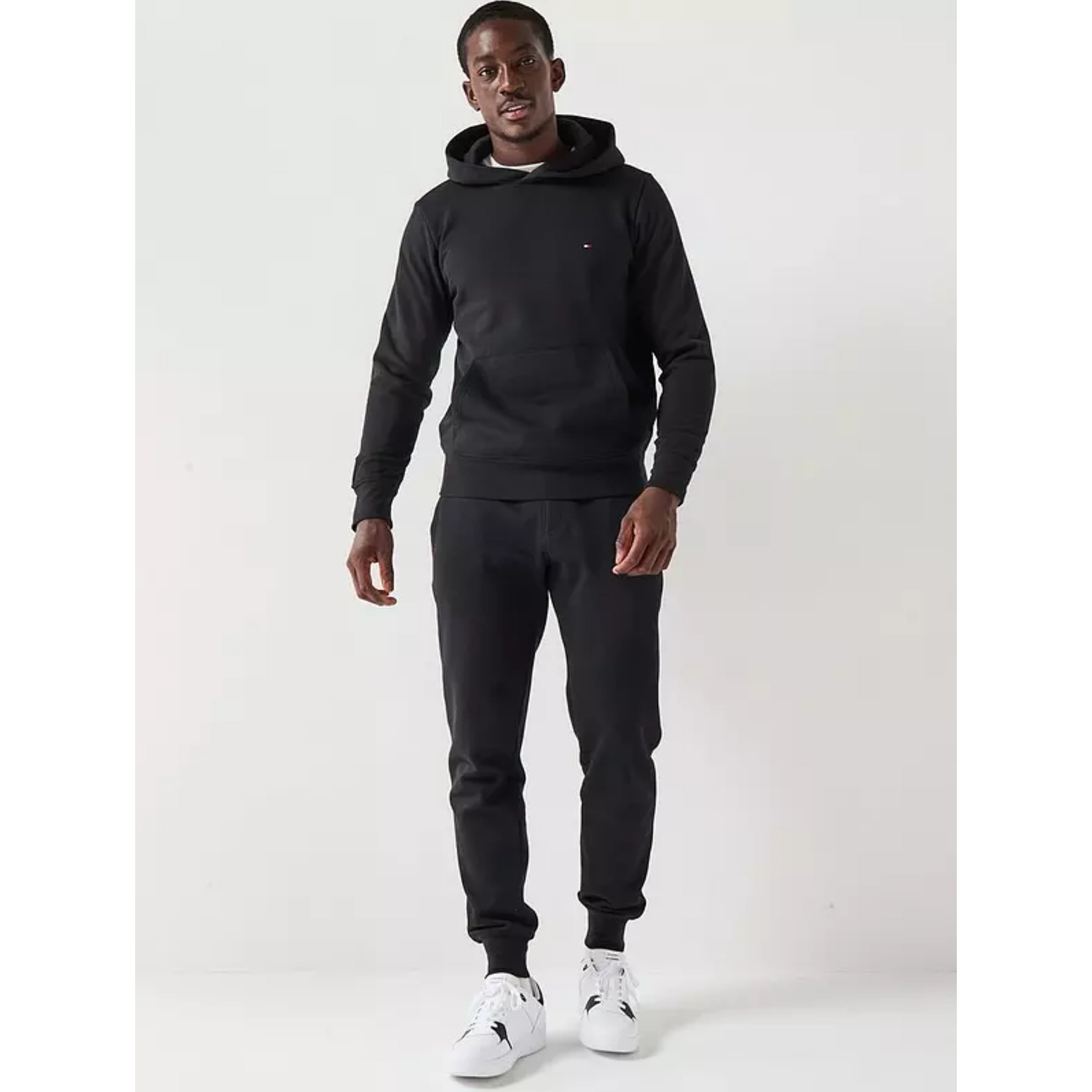 Tommy Flag Logo Tracksuit - Black