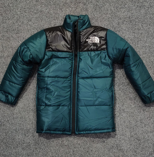 TNF Full Sleeves Kids Puffer - Forest Green
