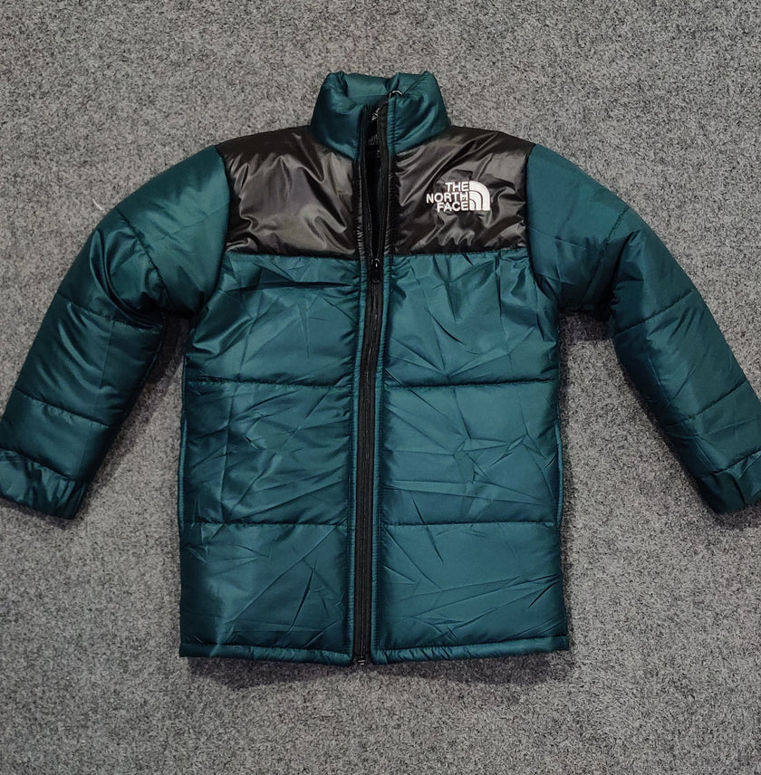 TNF Full Sleeves Kids Puffer - Forest Green