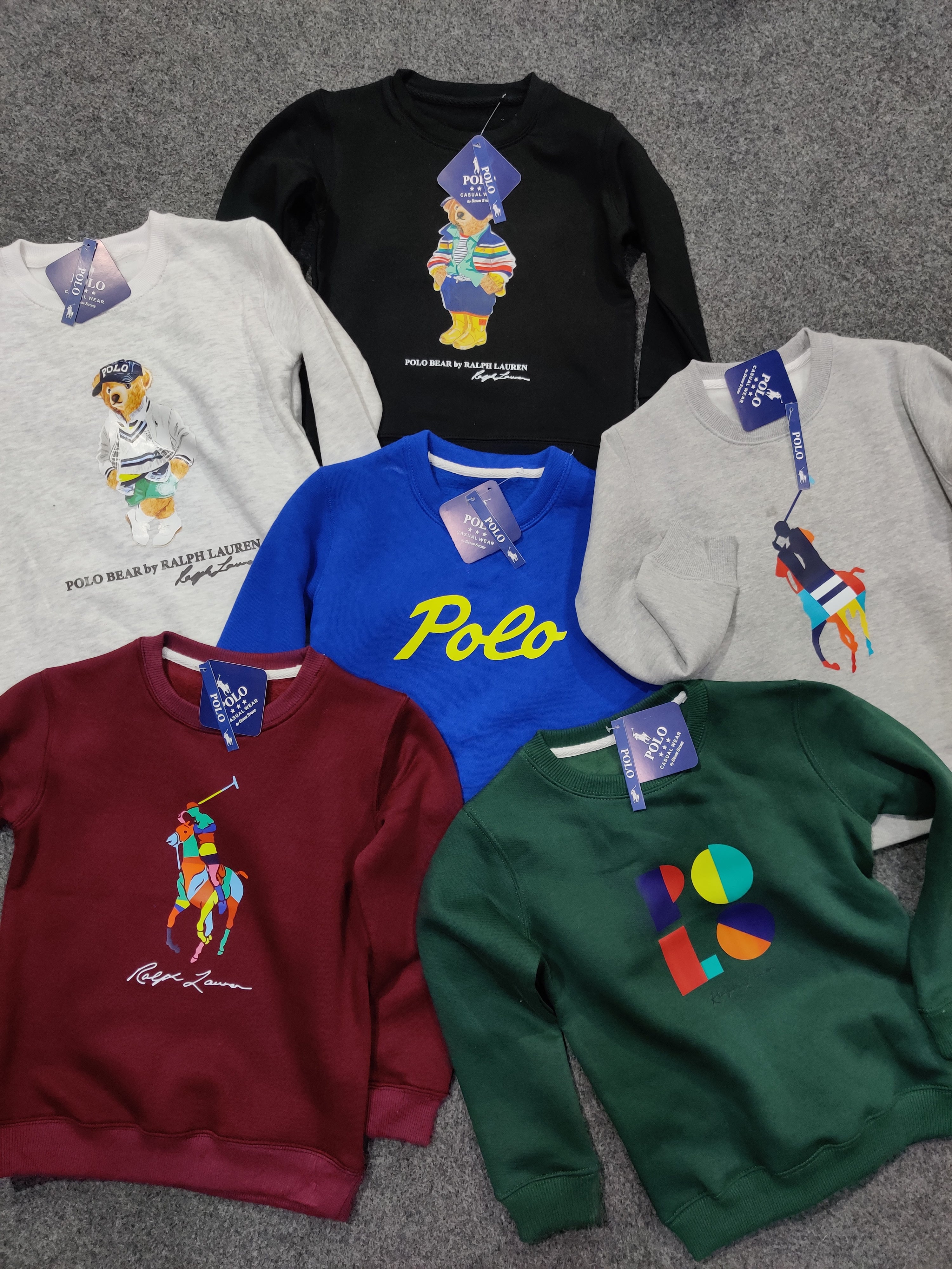 Polo Multi Pony Sweatshirt - Burgundy