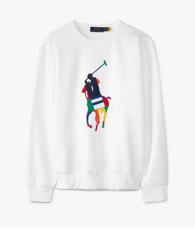 Polo Multi Pony Sweatshirt - White