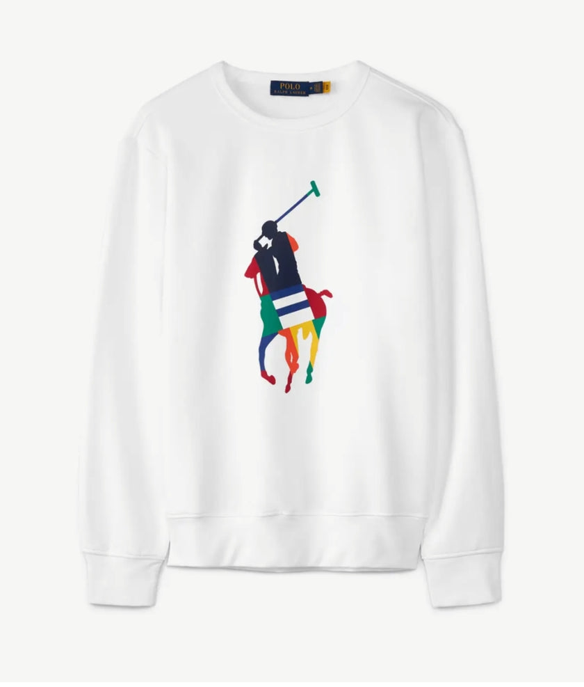 Polo Multi Pony Sweatshirt - White