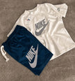 Nk Swoosh Twin Sets White/Navy
