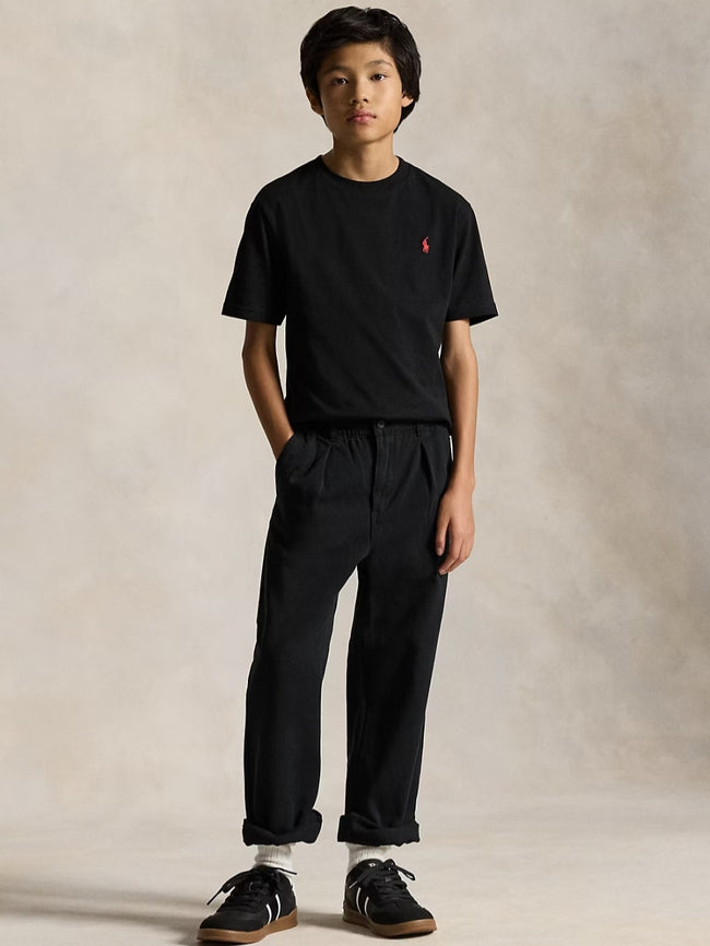 RL Small Pony Embroidered T Shirt - Black