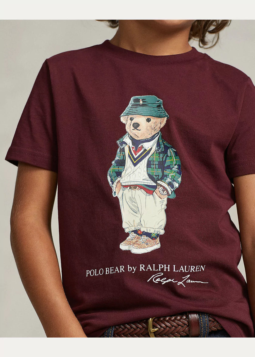 Polo Bear Tee Burgendy