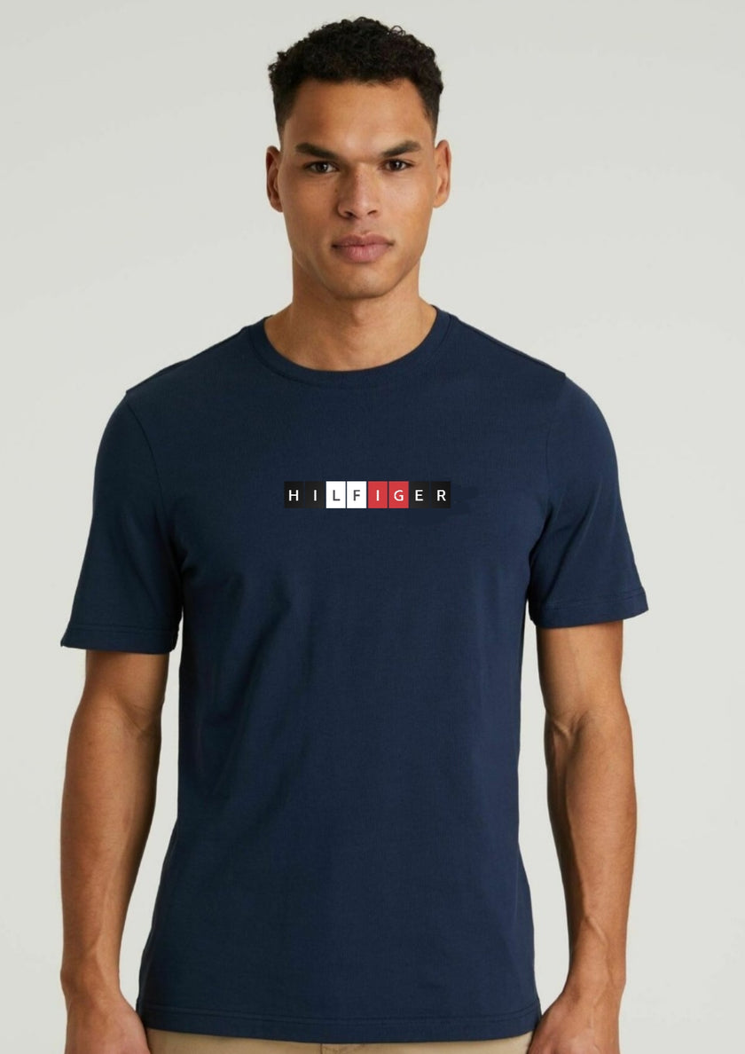 Tommy Hilifiger Flag Tee - White - Brand Store