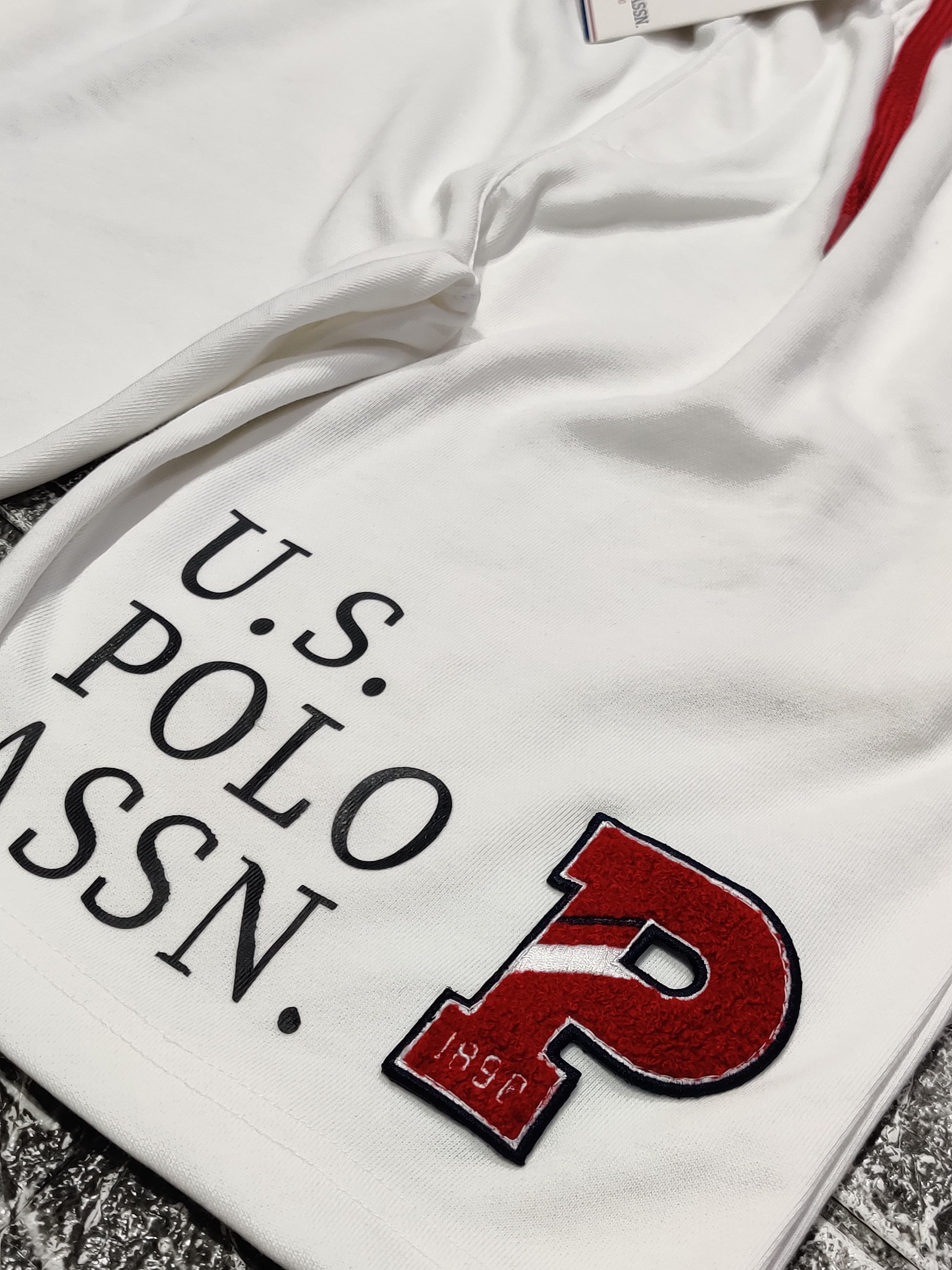 USPA Patch Shorts - White - Brand Store