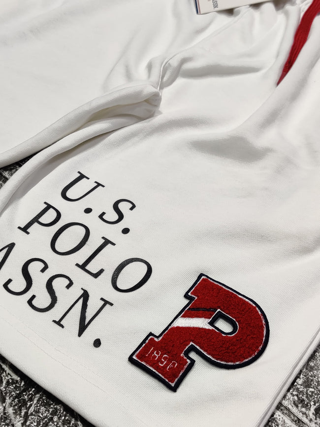 USPA Patch Shorts - White - Brand Store