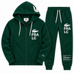 LCST Zipper FR  Zipper Hoodie Tracksuit - Forest Green