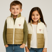 Guess Kids Puffer Gillet -  White/Gold