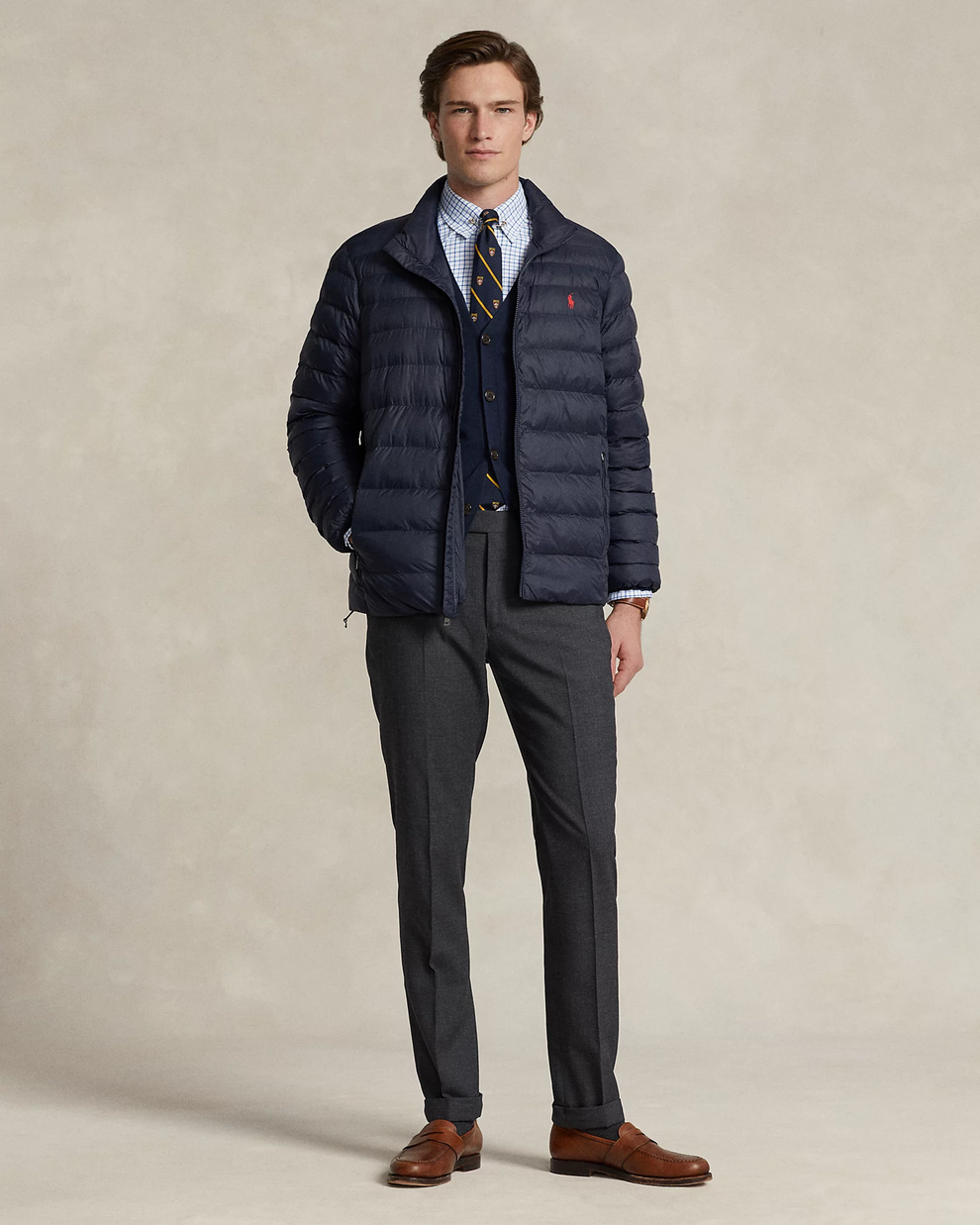POLO Puffer Jacket - Navy Blue
