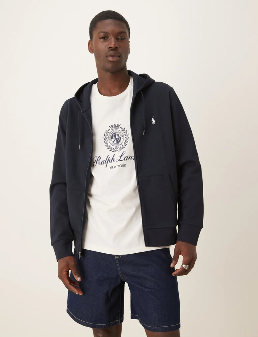 RL POLO Zipper Hoodie - Navy Blue