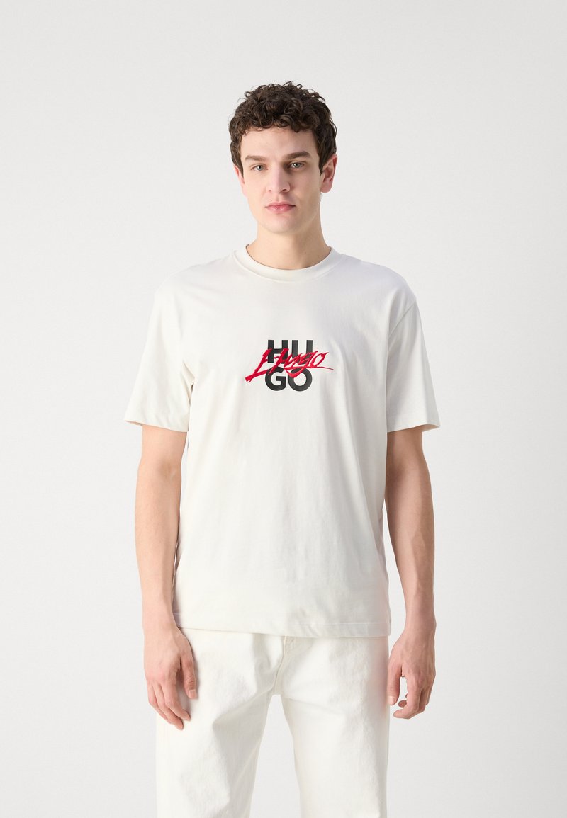 Hugo Signature Logo Tee - White - Brand Store
