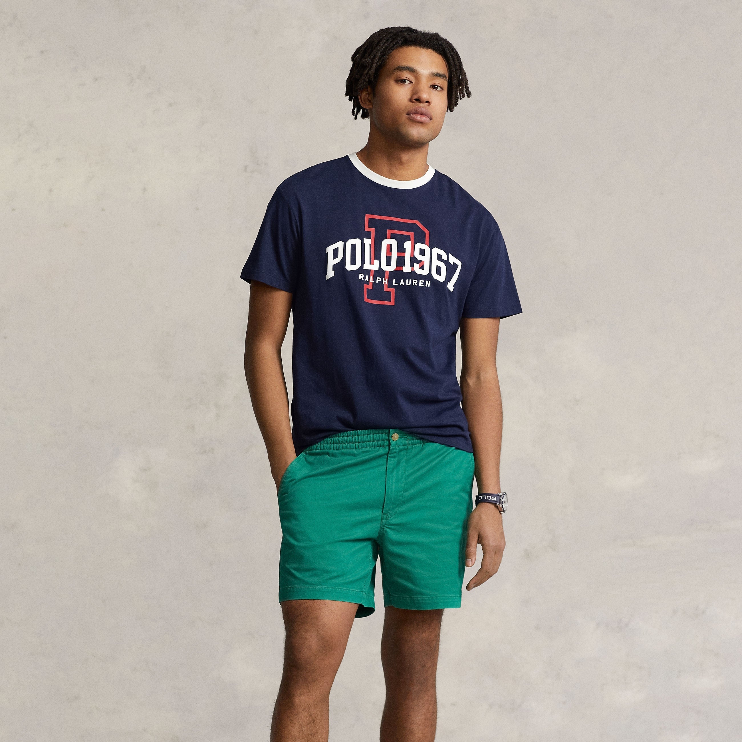 POLO 1967 Logo T Shirt Navy - Brand Store