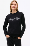 Tommy Signature Women's Sweatshirt - Black