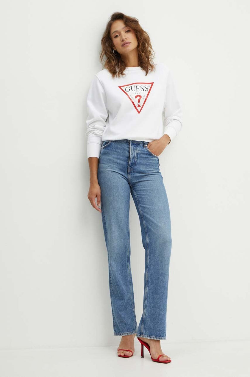 Guess Womens Sweatshirt - White