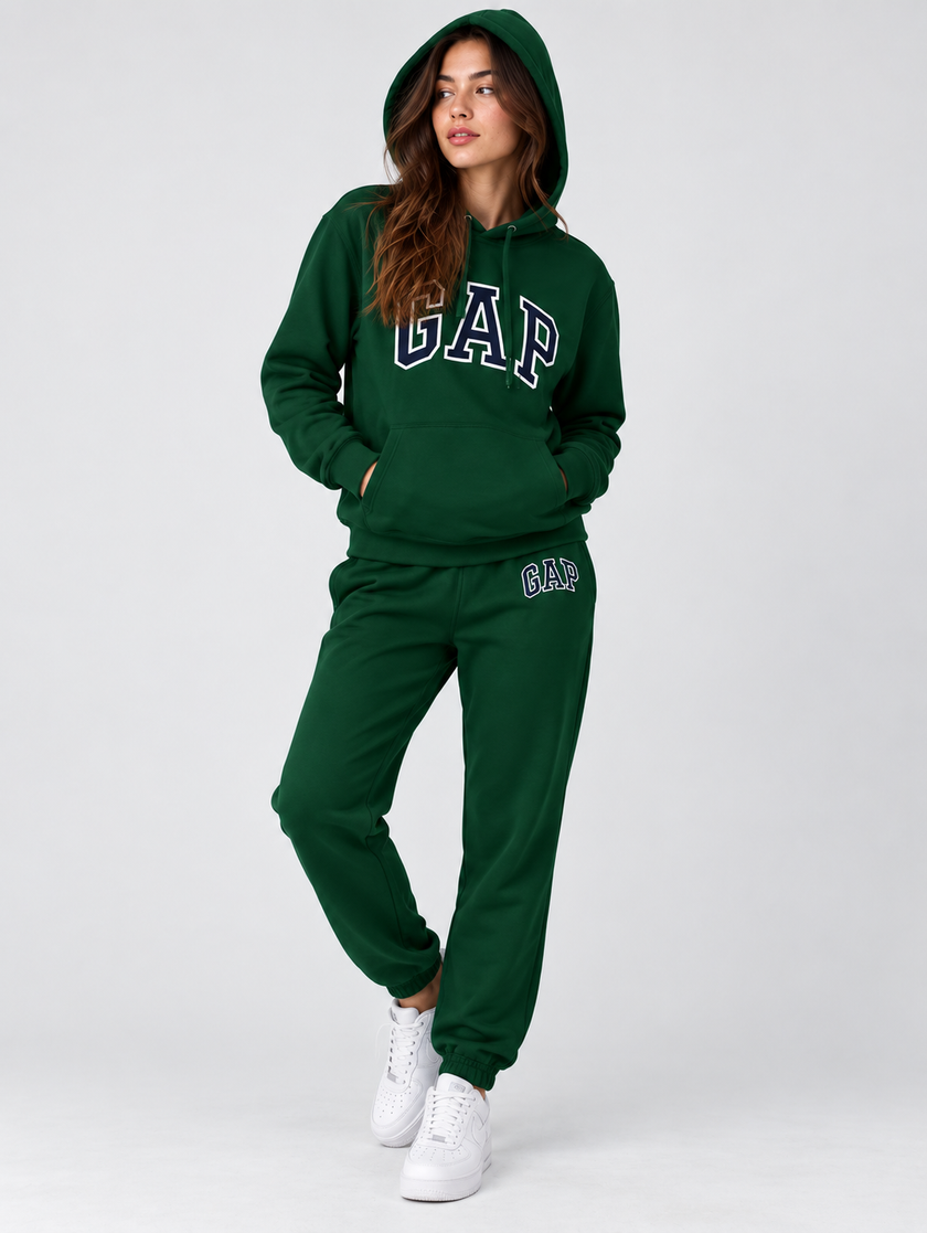 Womens Gap Hoodie Set - Green