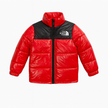 TNF Full Sleeves Kids Puffer - Chillie Red