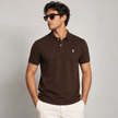 Polo Pique Brown Shirt