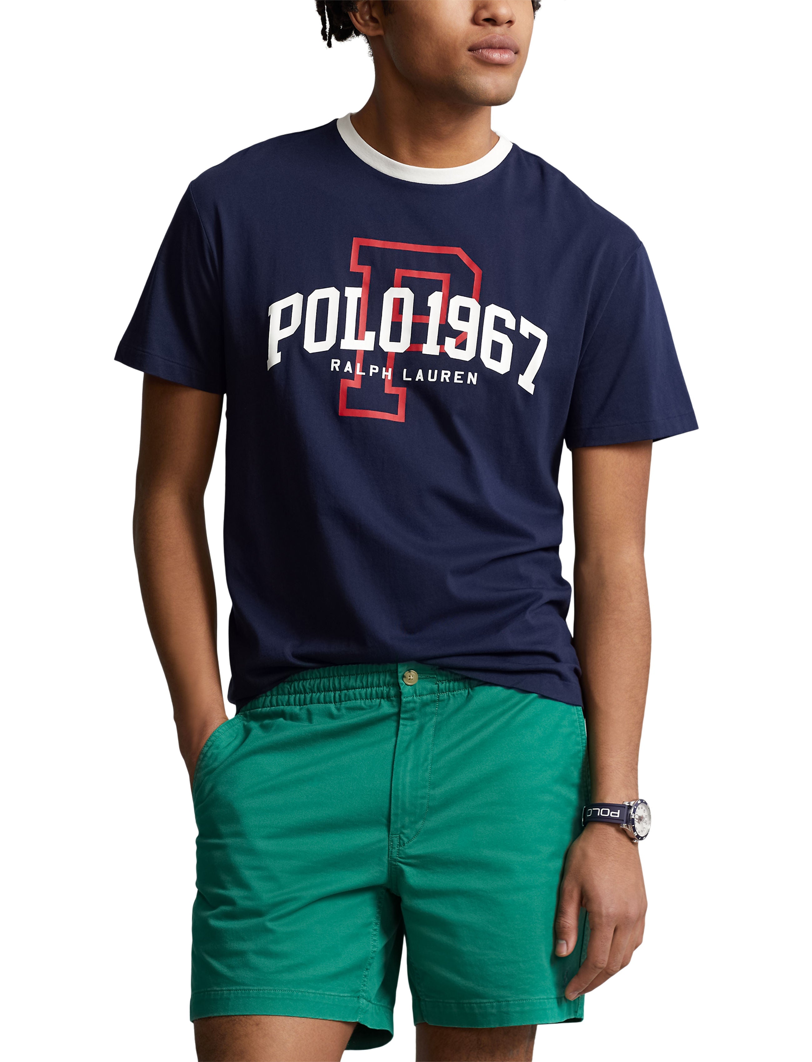 POLO 1967 Logo T Shirt Navy - Brand Store