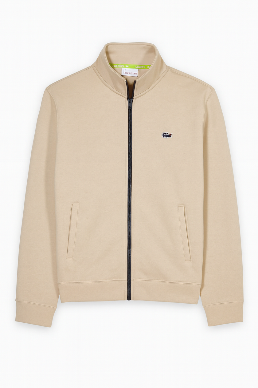 Lacoste Mockneck Full Zipper - Beige