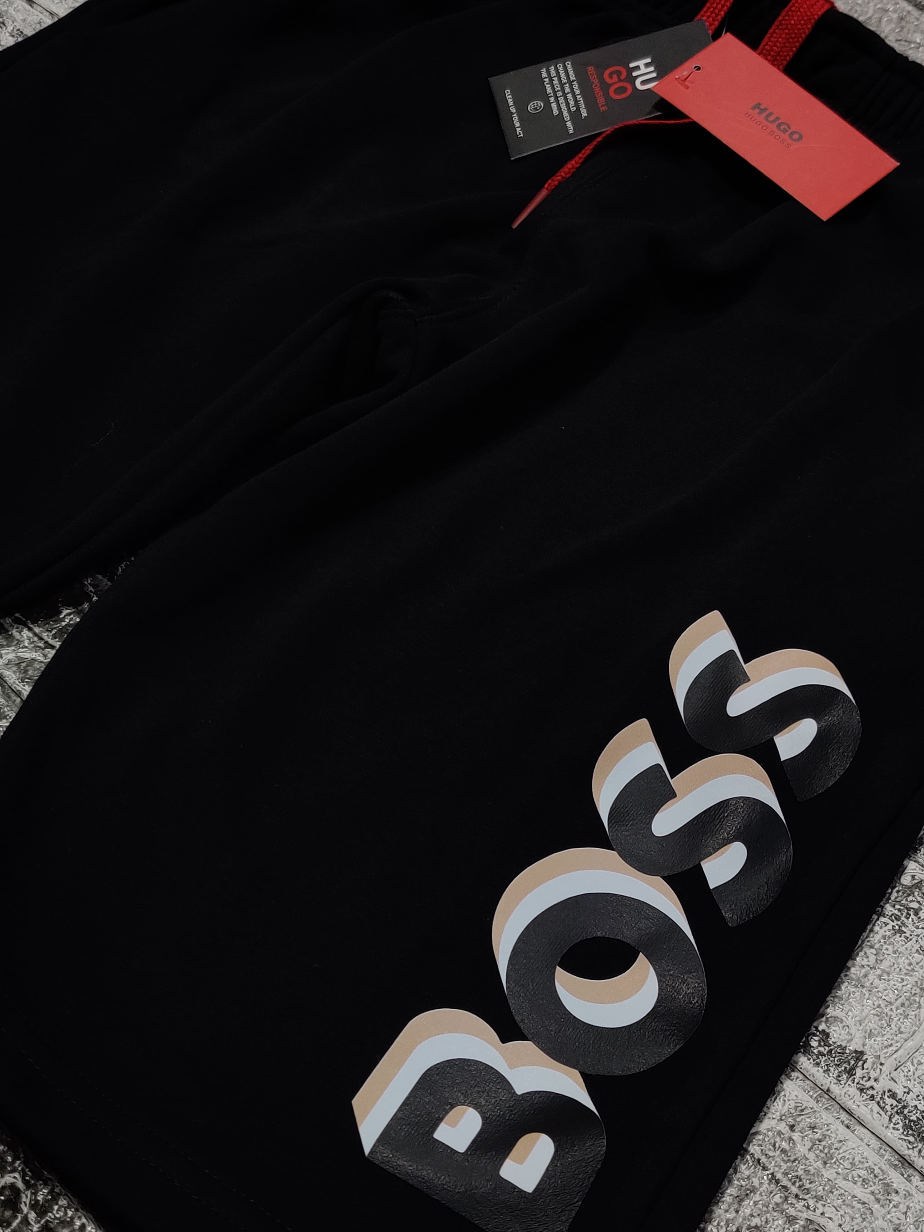 Boss 3d Logo Shorts - Red