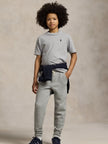 RL Small Pony Embroidered T Shirt - Grey