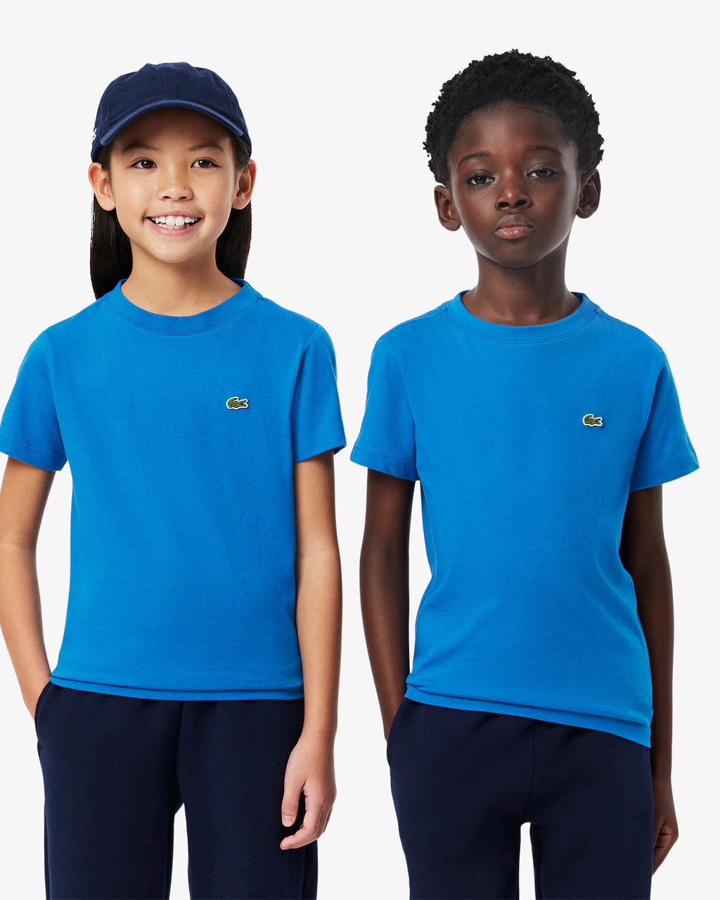 Lacoste Chest Logo Tee - Blue - Brand Store