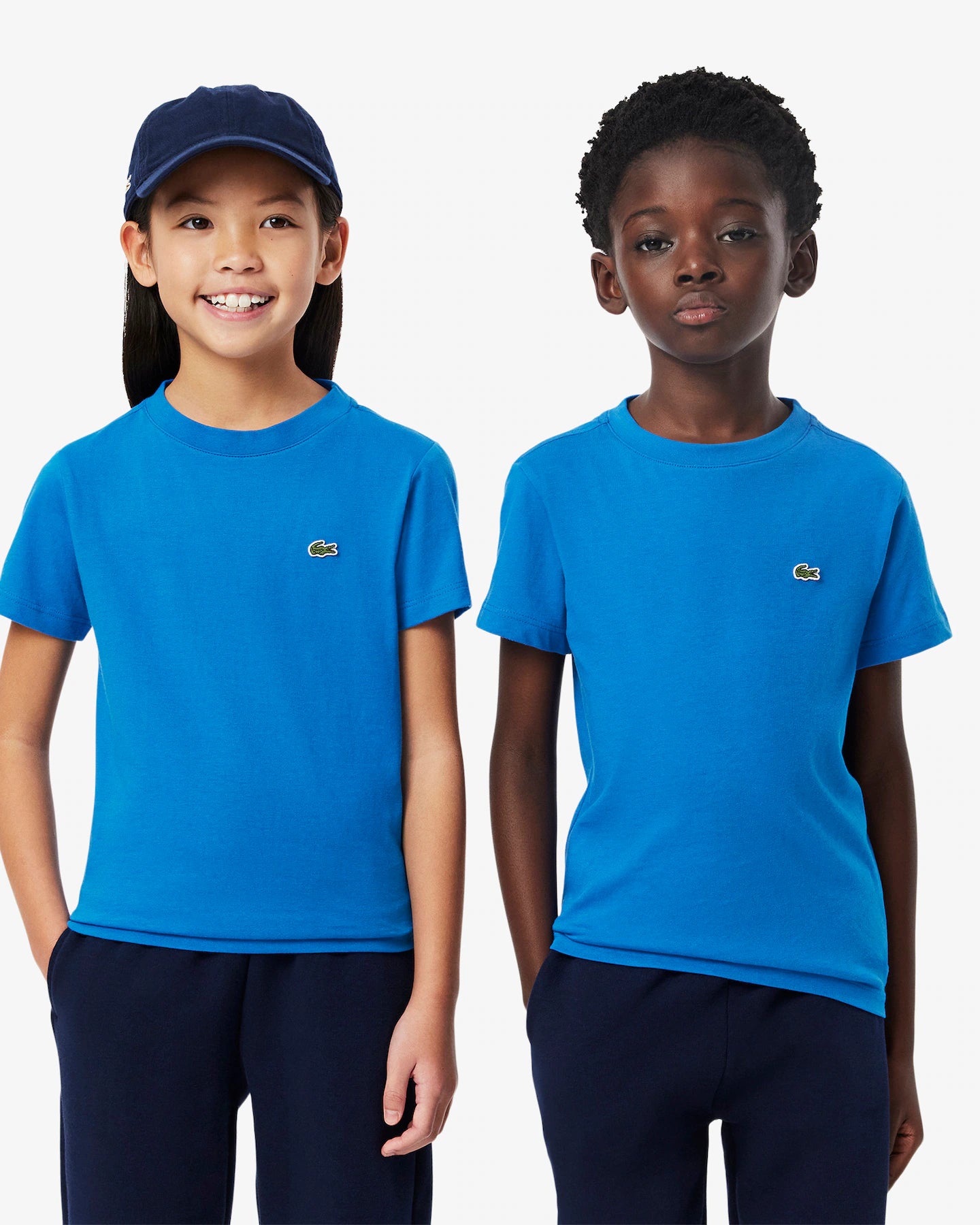 Lacoste Chest Logo Tee - Blue - Brand Store