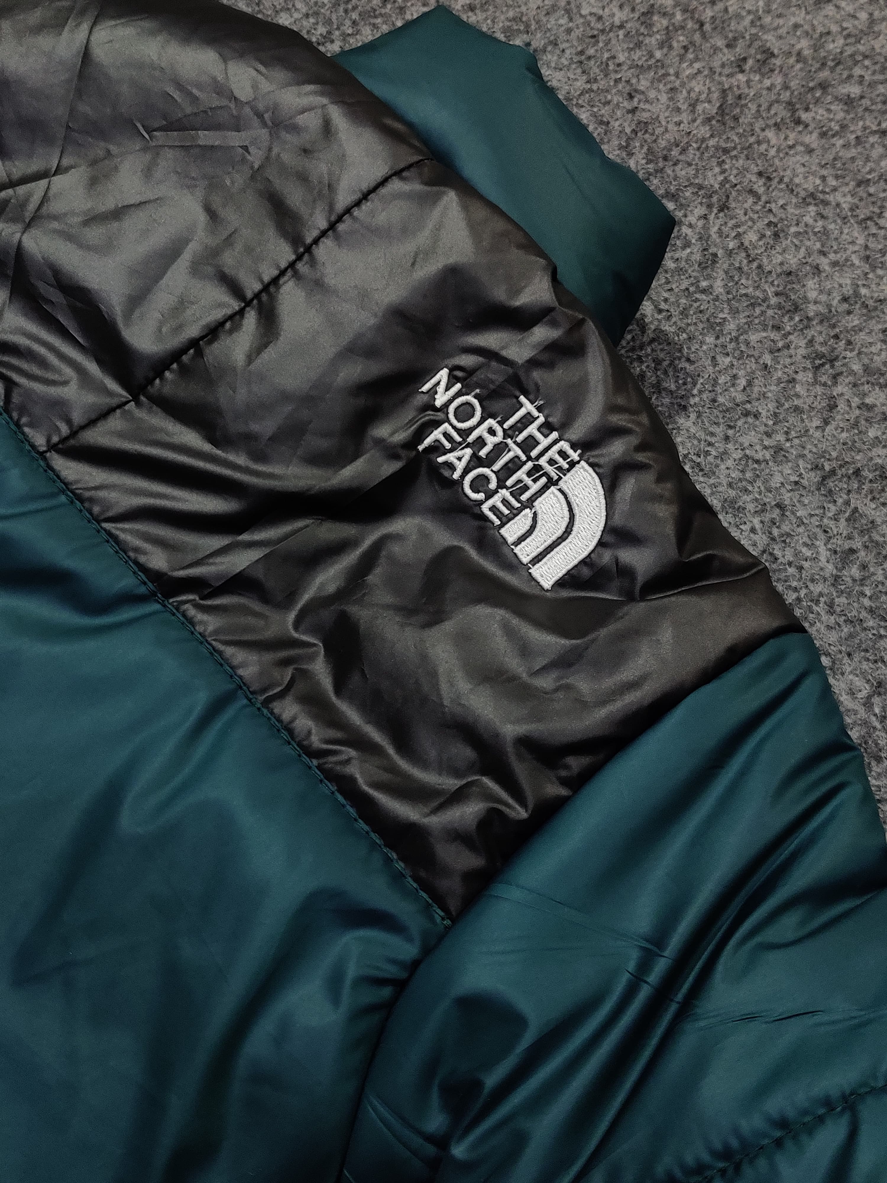 TNF Full Sleeves Kids Puffer - Forest Green