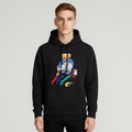 Polo Bear Paint Hoodie - Black