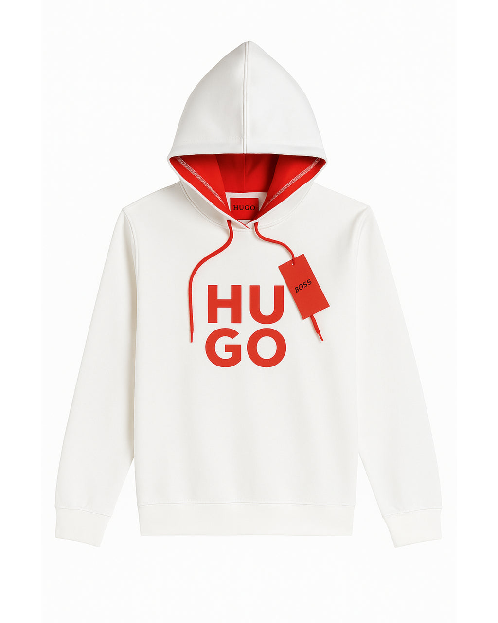 H.U.G.O Pullover Hoodie - White