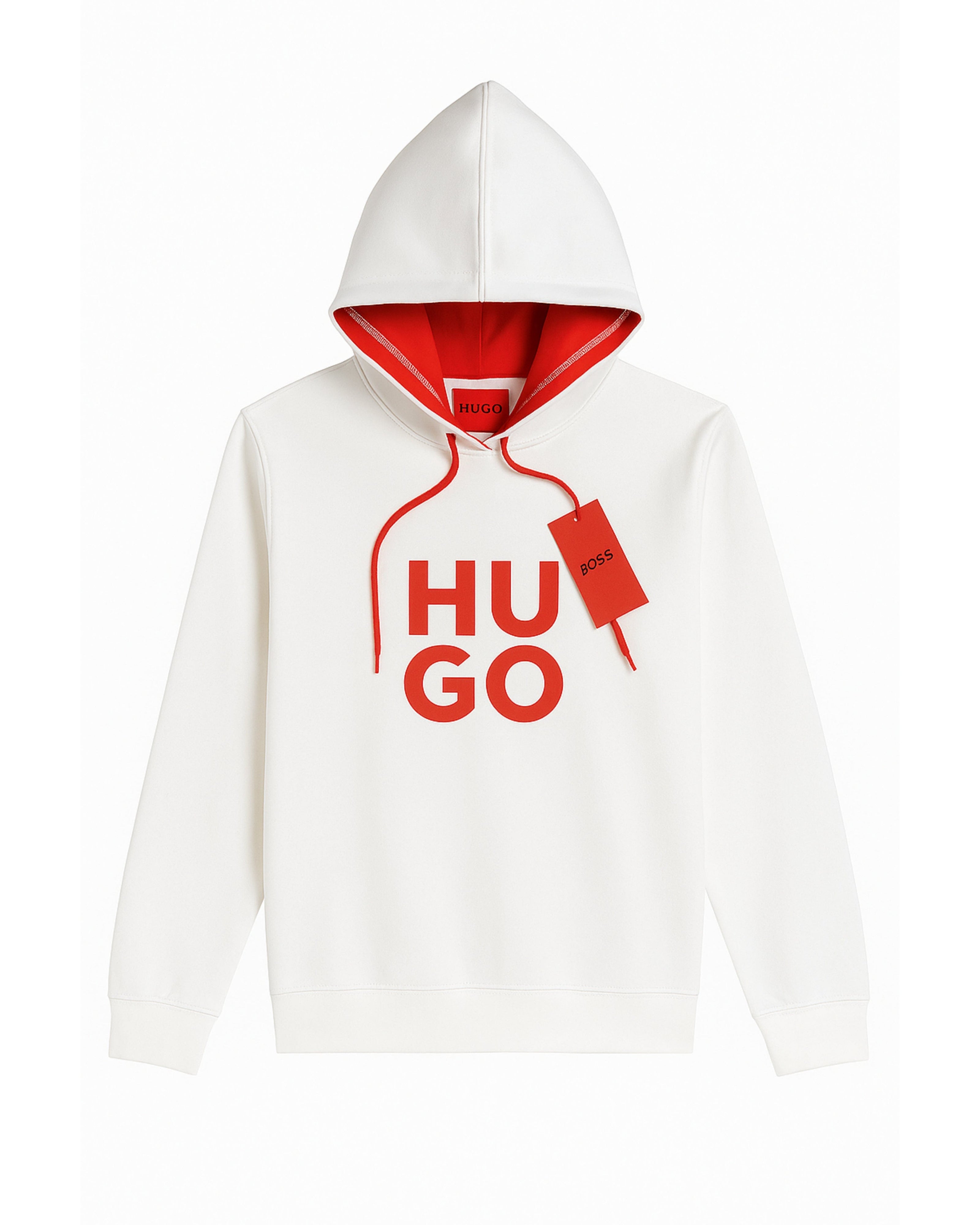 H.U.G.O Pullover Hoodie - White